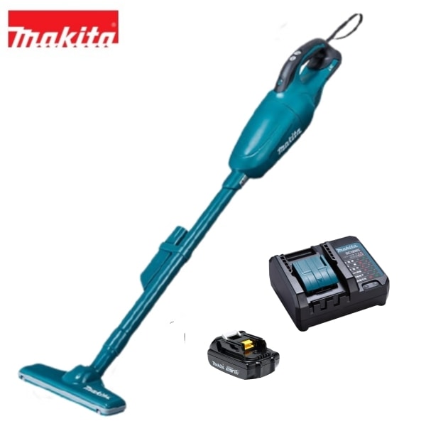 当店だけ！バッテリー充電器も1年保証! マキタ 18V コードレス 掃除機 青 カプセル式 CL181FDZ + 軽量バッテリー BL1815N + コンパクト充電器DC18WC 充電式
