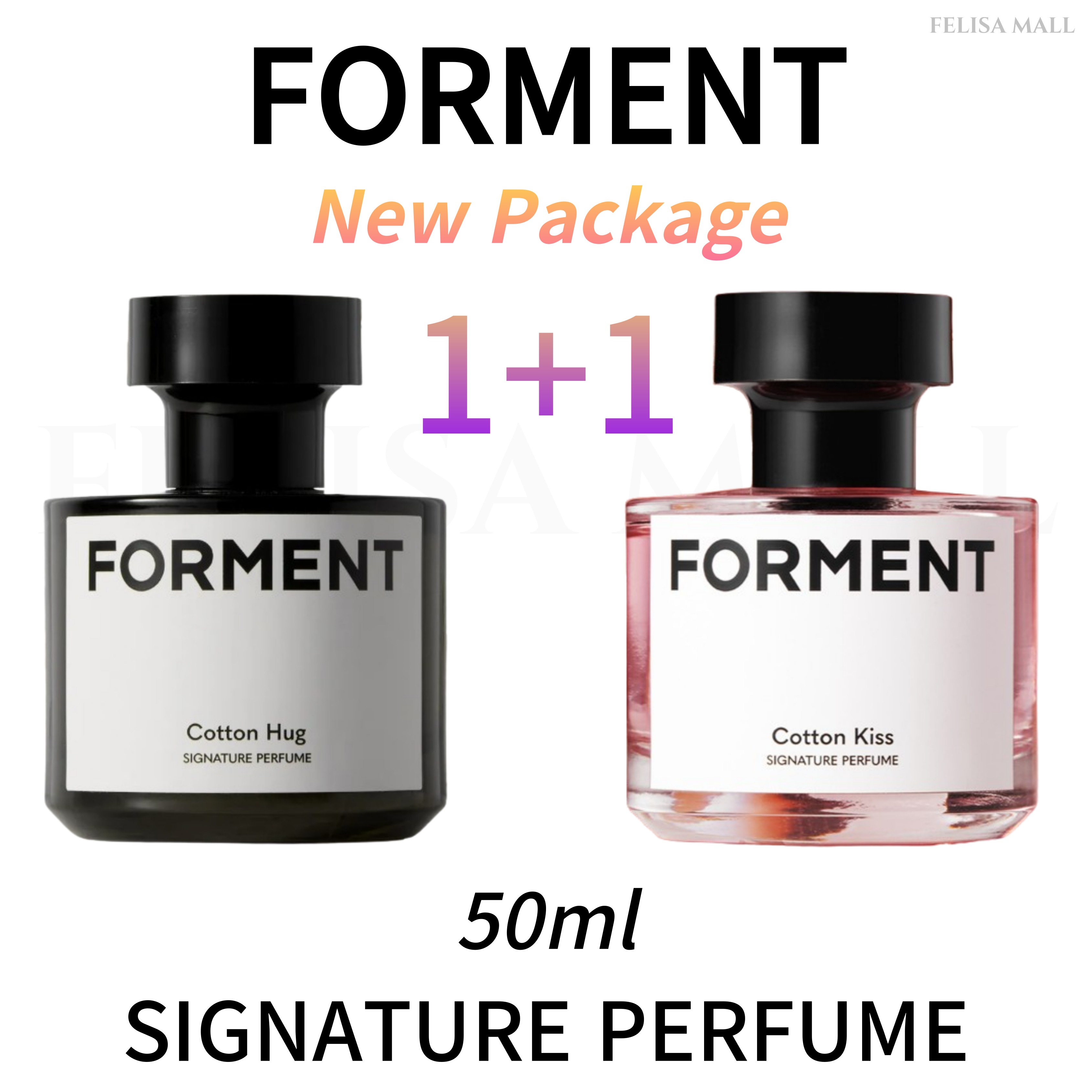 [FORMENT] 【1+1】 COTTON HUG/COTTON KISS 50ml 韓国人気香水 女性が好むカオリ