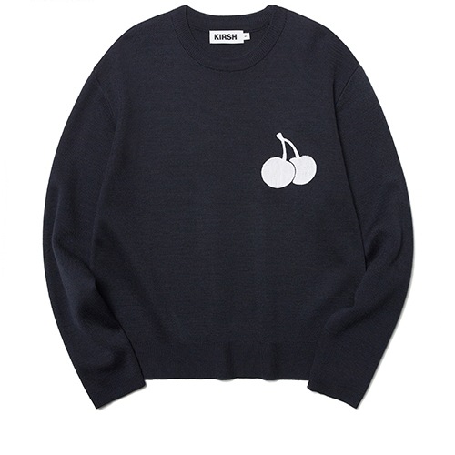 22SS 新作 UNI MIDDLE CHERRY KNIT [DARK NAVY] 韓国正規品