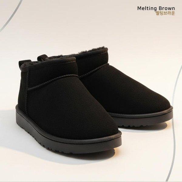 女性用ファーブーツ 冬用ショートブーツ UR25