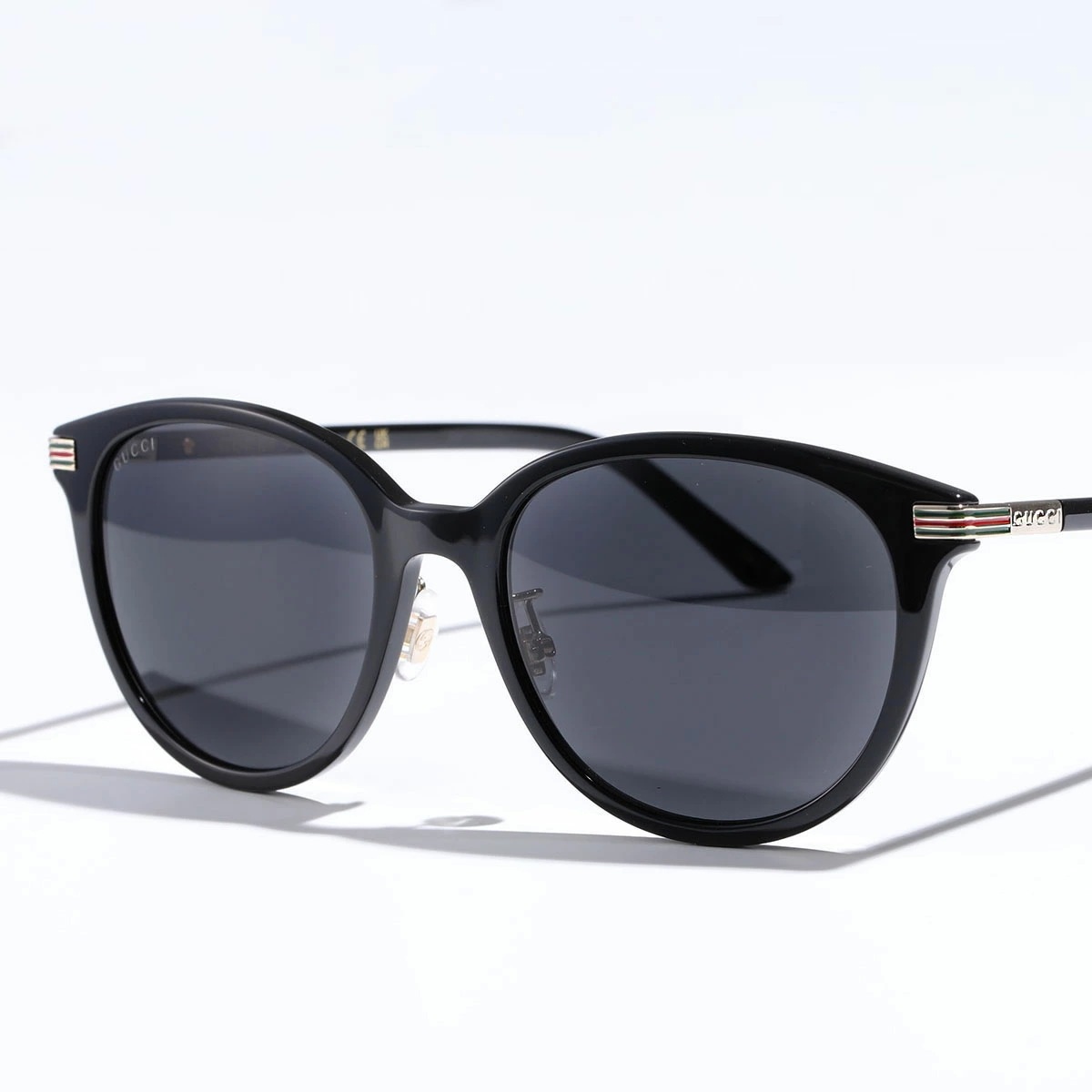 GUCCI グッチ サングラス GG1452SK メンズ ボストン型 セルフレーム アイウェア ロゴ 眼鏡 メガネ 001/Black-Black-Grey
