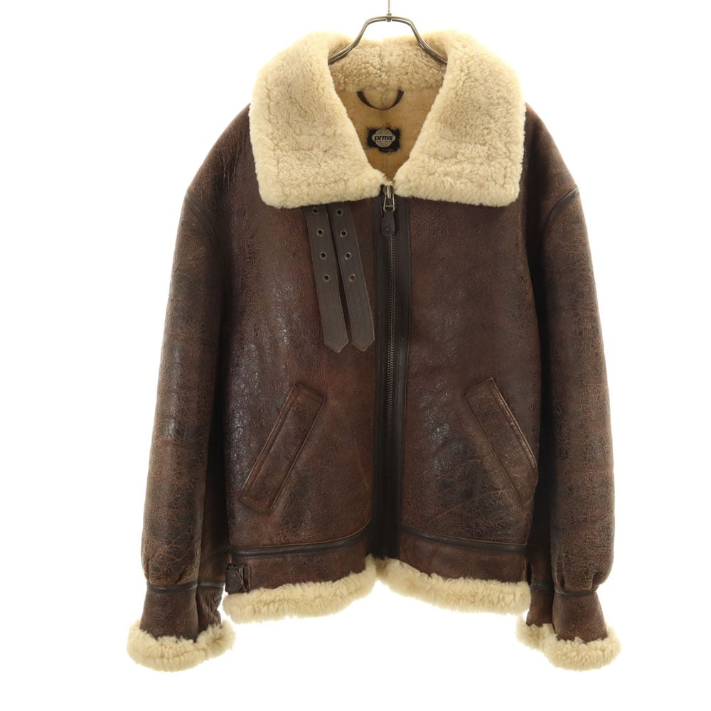 パームス B-3 ムートン フライトジャケット 3L ブラウン prms ビッグサイズ メンズ