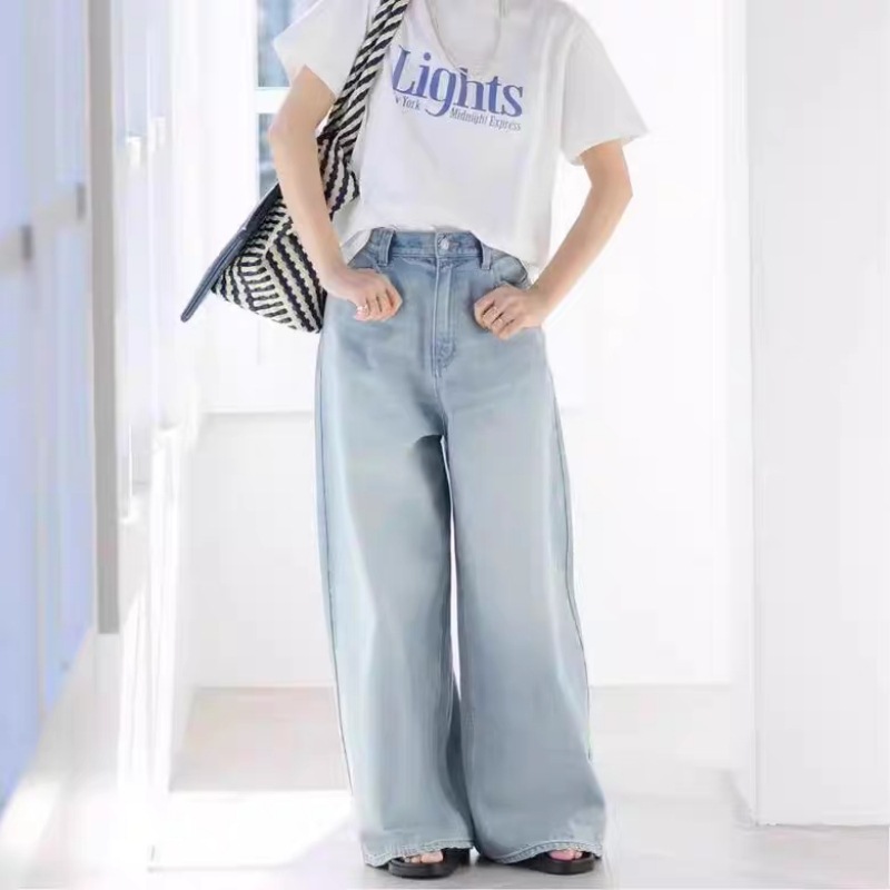 ジーンズ デニム デニムパンツ ソフトデニムシルエットパンツ レディース