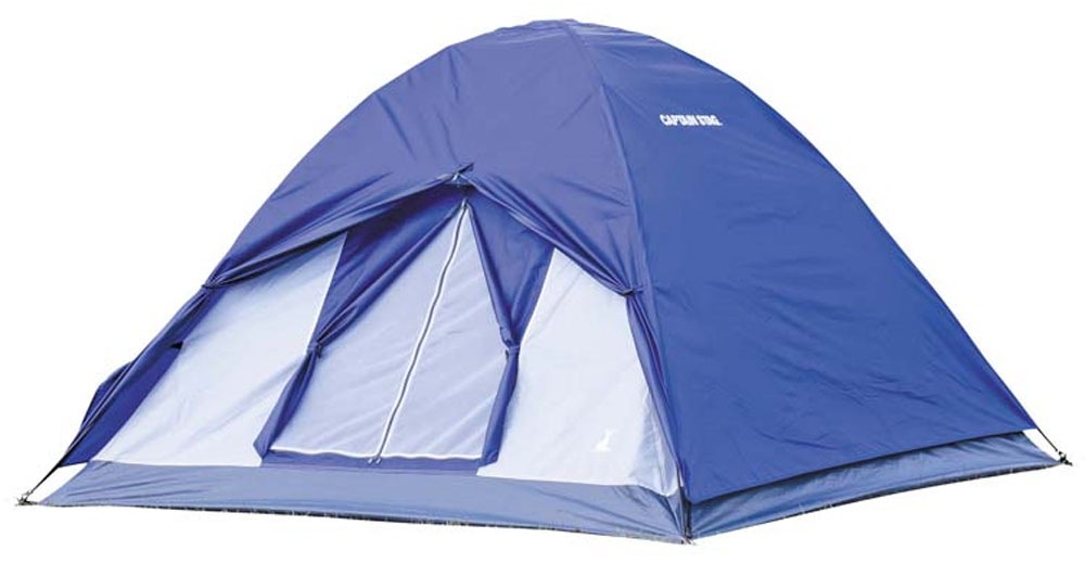 CAPTAIN STAG キャプテンスタッグ クレセント 3人用ドームテント ネイビー アウトドア テント・シュラフ UA0048