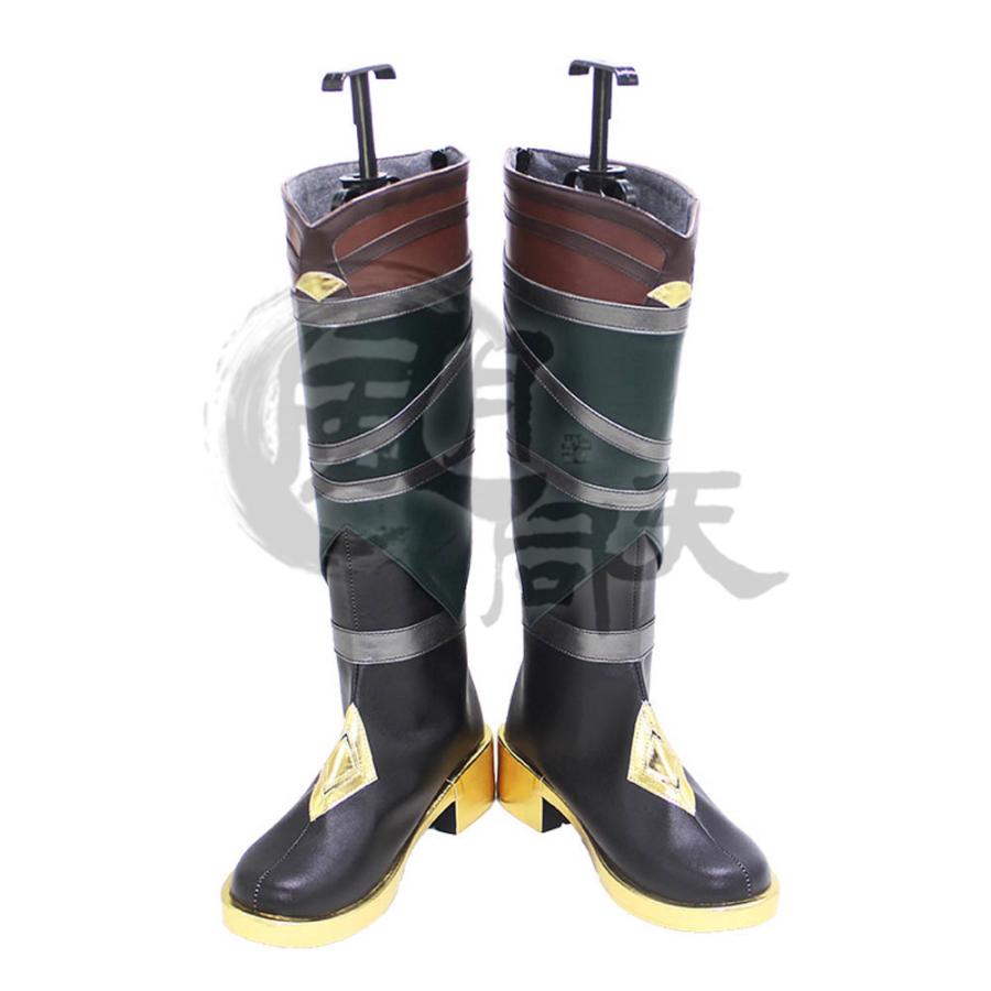 2枚購入で1OO円OFF 激安販売 変装 仮装 ハロウィン コスプレブーツ コスプレ靴 水元素 Razor レザー げんしん 原神