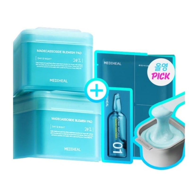 マデカソサイド 痕跡パッド 100+100枚 (+ダーマアンプル+モデリングパウダー+スパチュラ 贈呈)