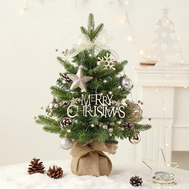 人气 新作クリスマス クリスマス デコレーション PE+PVC 回転 オルゴール ミニチュア クリスマスツリー セット今日大特価