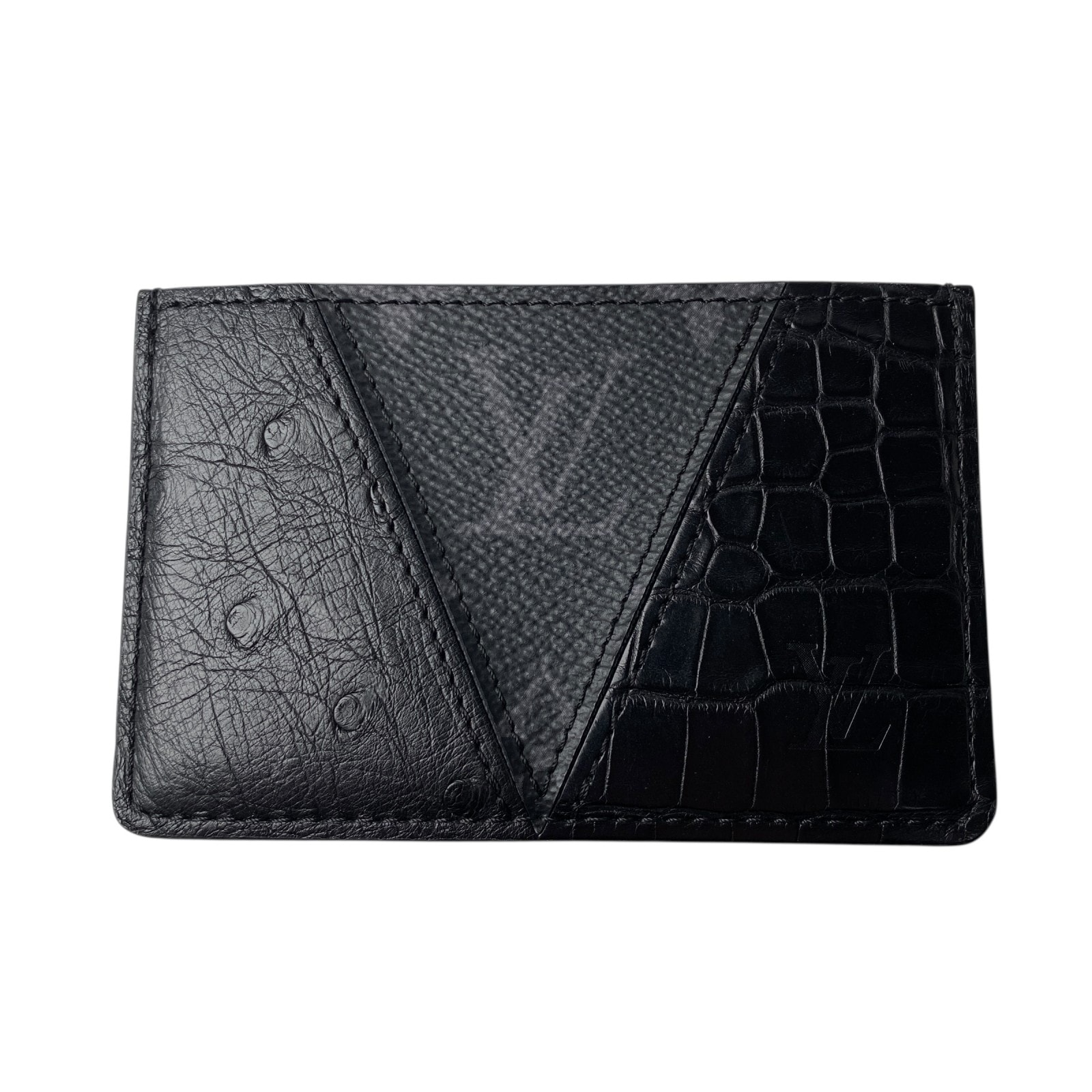 美品 ルイ ヴィトン LOUIS VUITTON メンズ エクリプス クロコダイル オーストリッチ オーガナイザー N99696 MI4290