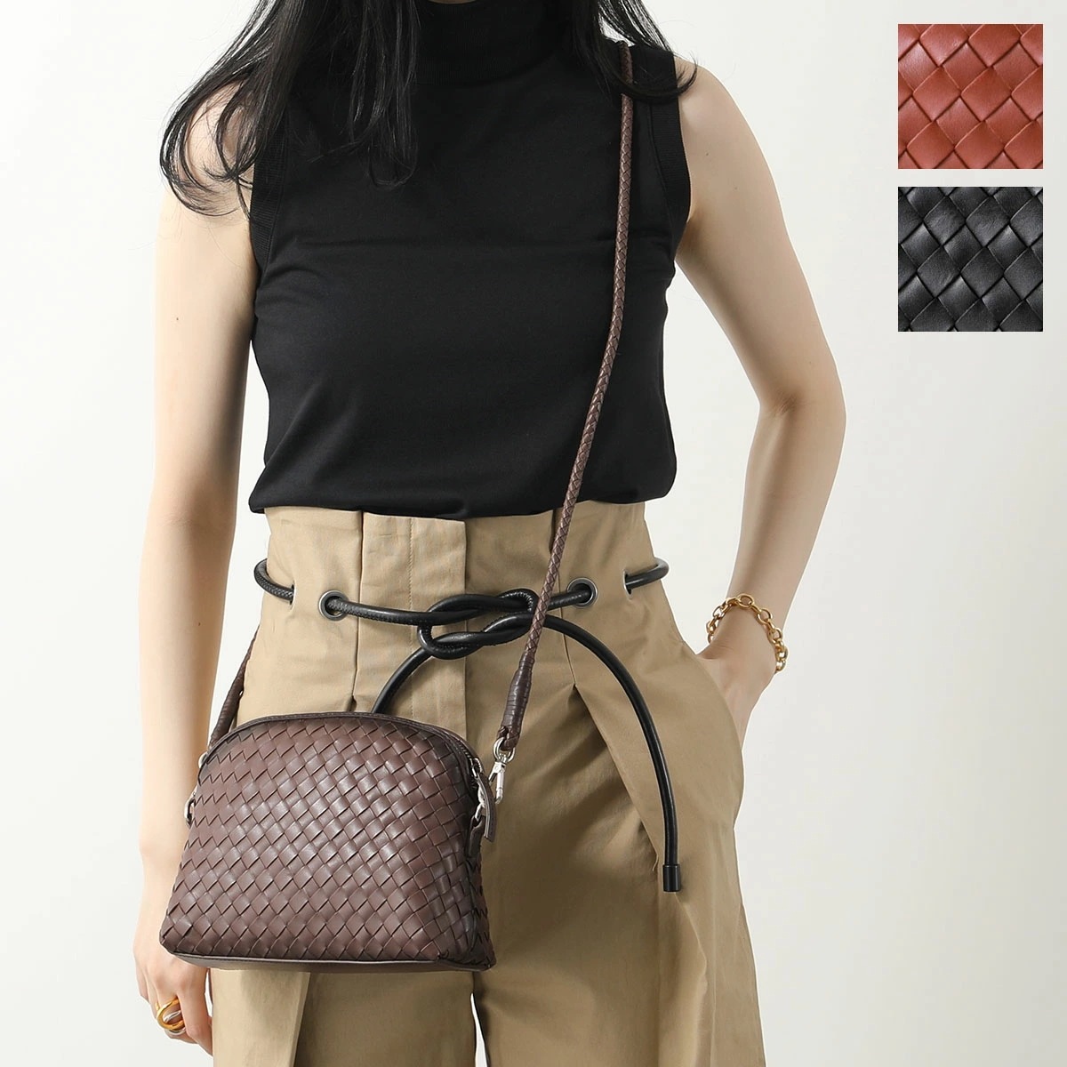 dragon diffusion ドラゴンディフュージョン ショルダーバッグ CHUNKY FELLINI POCHETTE 8011 レディース レザー 編み込み 鞄 カラー3色