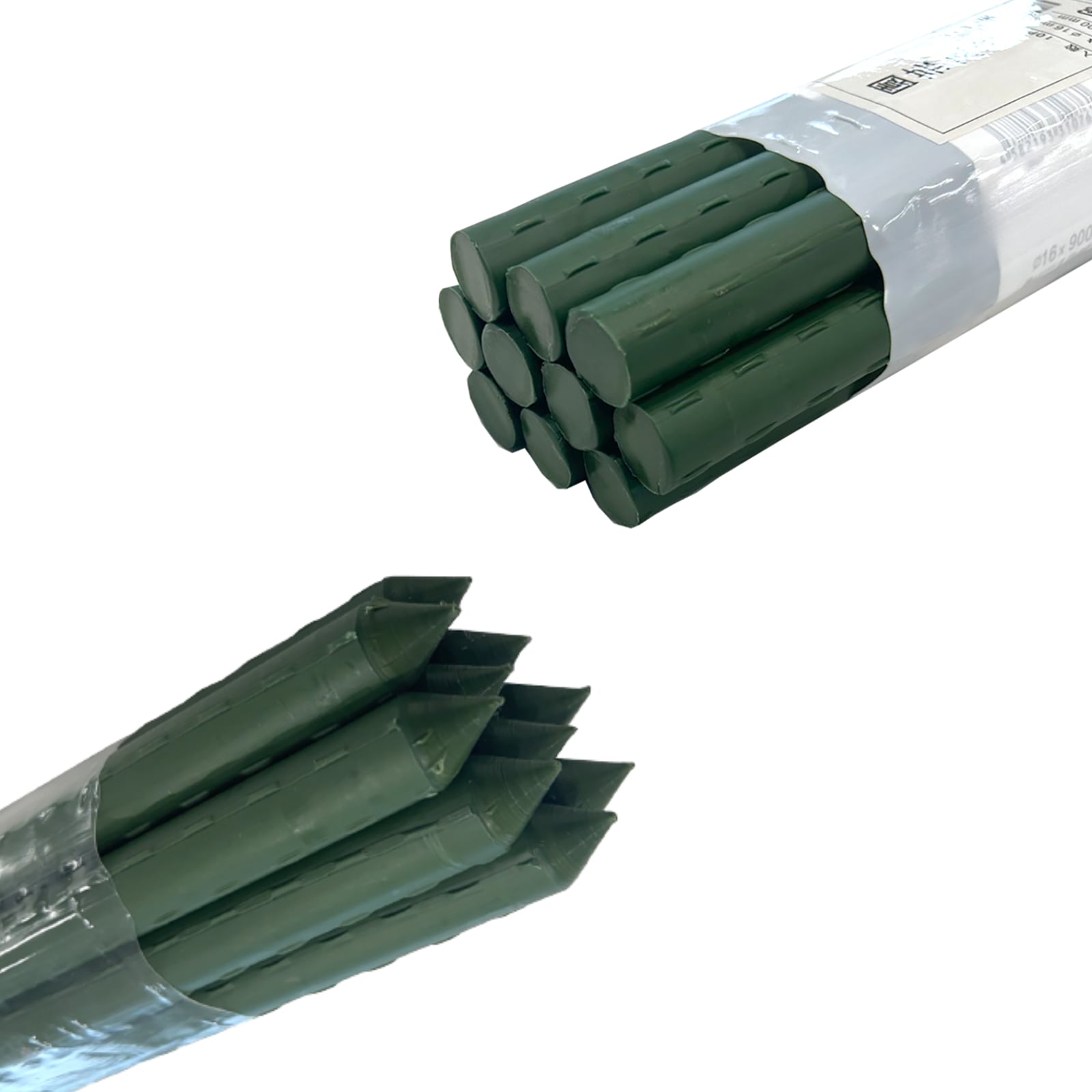 園芸支柱 Φ16ｍｍ 50本 2100ｍｍ イボ付き支柱 イボ竹 鋼管ポール 内キャップ式