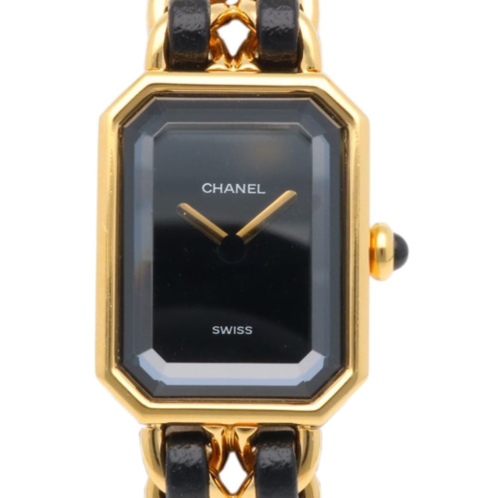 シャネル プルミエール M 腕時計 GP H0001 クオーツ 1年保証 CHANEL 中古 美品