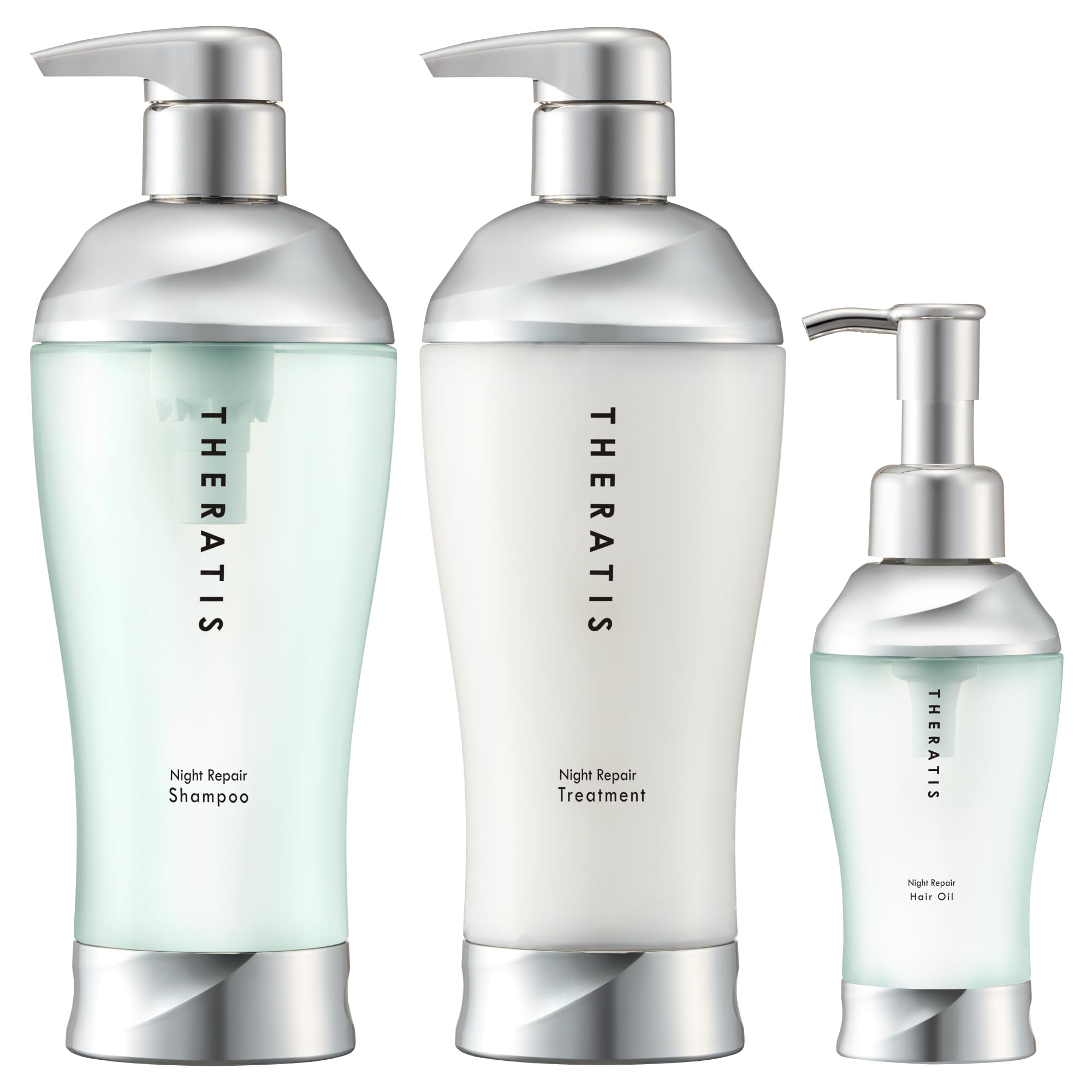 THERATIS (セラティス) ナイトリペア 3点セット[ シャンプー/トリートメント/ヘアオイル ] シャンプー・コンディショナーセット