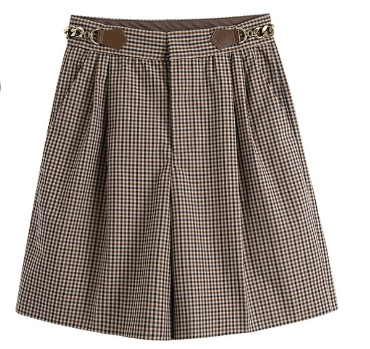 ボトムス ショート ショート丈 スマート かわいい 大人可愛い きれいめ シンプル カジュアル 大人 上品 柄 チェック柄 春 夏 秋 20代 30代 40代 レディース ママ OL 通勤 学生