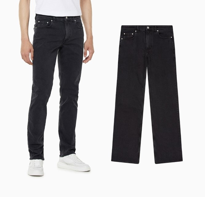 Mens Body Fit Italian Jeans (J325957-1BY)