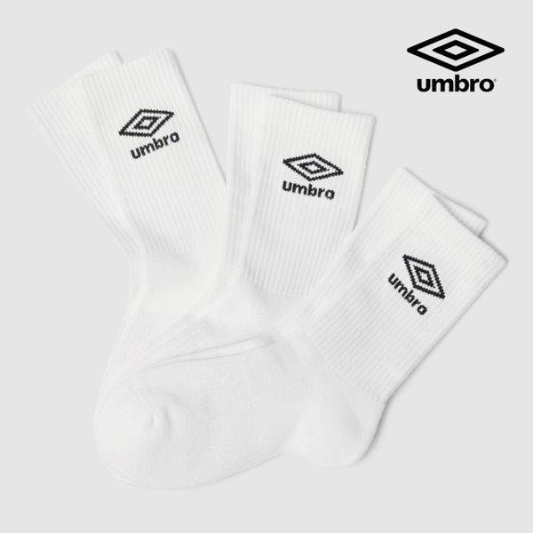 エッセンシャル クッショニング 3PACK クルー ソックス UR123CSC11 WHT