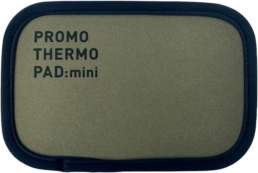 プロモサーモパッド ミニ ブラックシリカ 2枚入 遠赤外線 蓄熱保温素材 犬猫用 日本製 洗える 冷え対策 温活 健康パッド オリーブグリーン 10x15サイズ