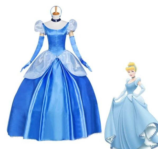 シンデレラ ドレス コスプレ衣装 灰かぶり姫 プリンセス シンデレラ コスプレ 衣装 Cinderella 大人用 コスプレ衣装 アニメ ロングドレス ハロウィーン ハロウイン 仮装 イベント 映画