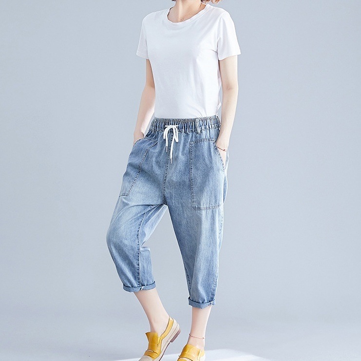 ボトムス パンツ ズボン デニムパンツ ジーンズ Gパン 7分丈 ウエストゴム ポケット かわいい 大人可愛い きれいめ シンプル 上品 おしゃれ かっこいい カジュアル こなれ感 個性的 主役級