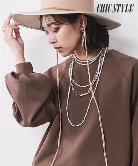 Tシャツ・カットソー ダブルジャージパフスリーブカットソー シックスタイル 大きいサイズ対応