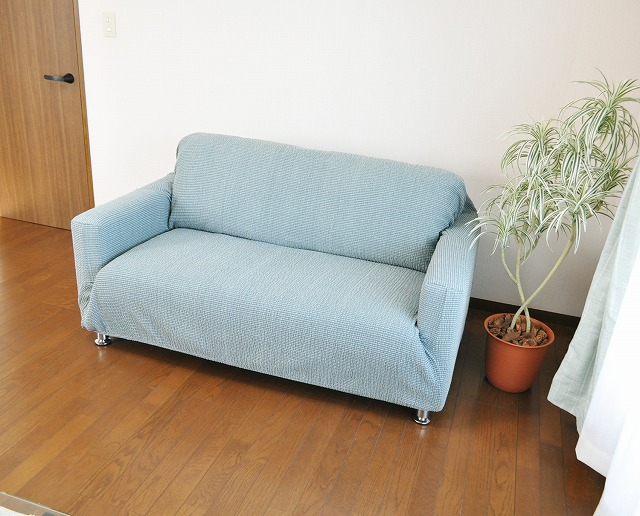 ぴったりフィットする伸縮ソファーカバー 抗菌防臭加工付 グリーン グレー ブラウン 3サイズ 日本製