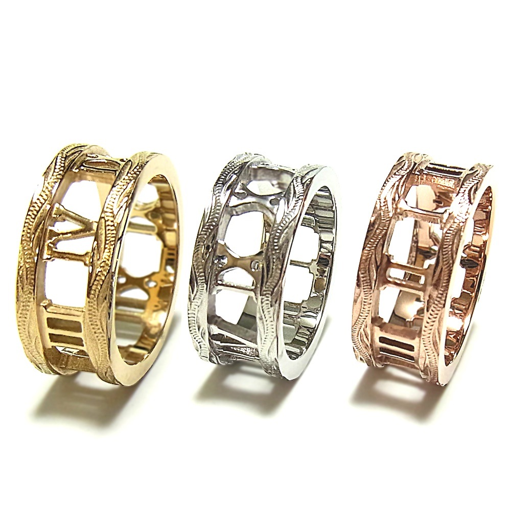 ハワイアンジュエリー リング 指輪 スクロール アトラス 数字 レディース メンズ 金属アレルギー 4,972円