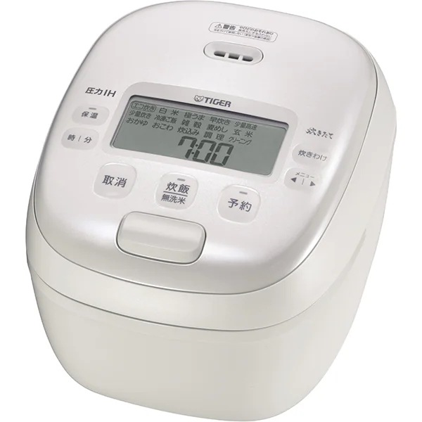 JRI-B100-W (ホワイト) 圧力IHジャー炊飯器 炊きたて 遠赤5層特厚釜 5.5合炊き
