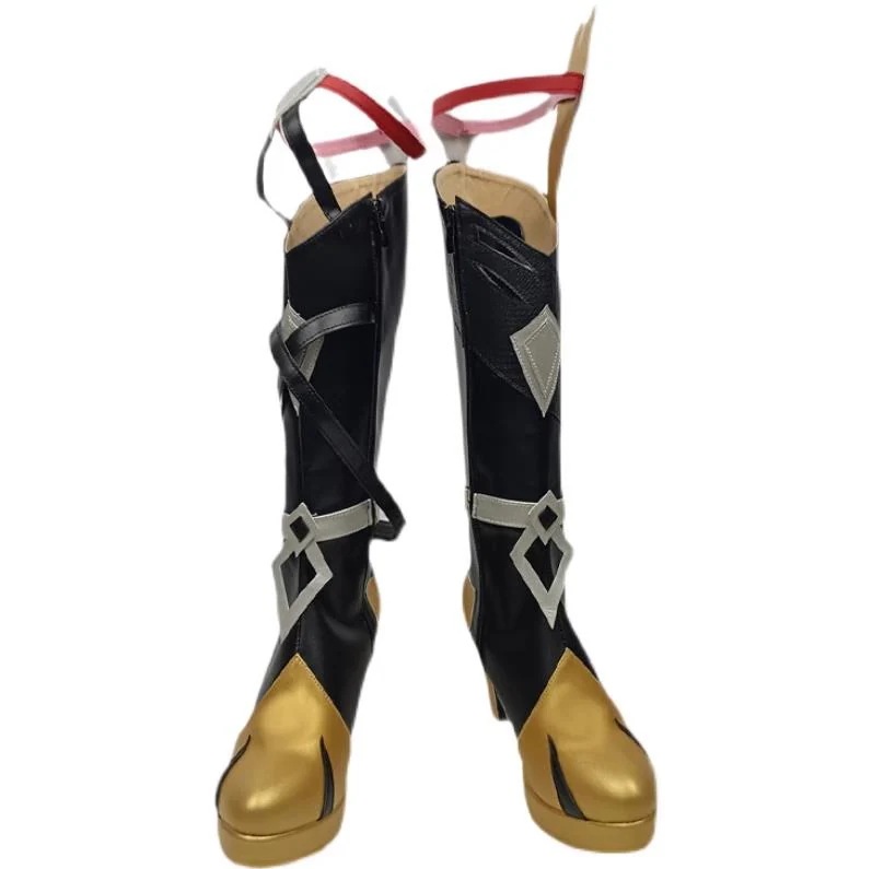 コスプレ靴 崩壊：スターレイル 識の律者 フカ 下駄 シューズ 長靴 コスプレ クリスマス ハロウィン