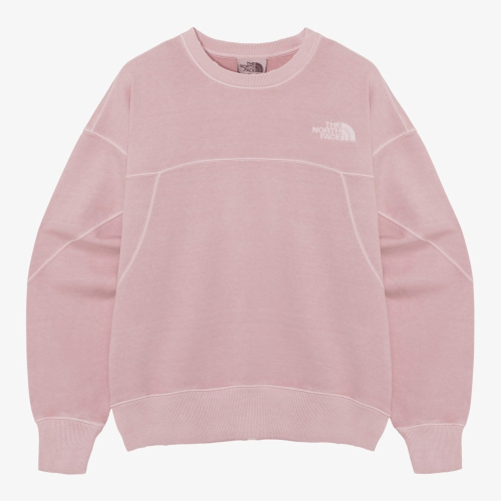 ザ・ノース・フェイス NM5MQ50L ホワイトレーベル・ダイイング・スウェットシャツ_ソフトピンク
