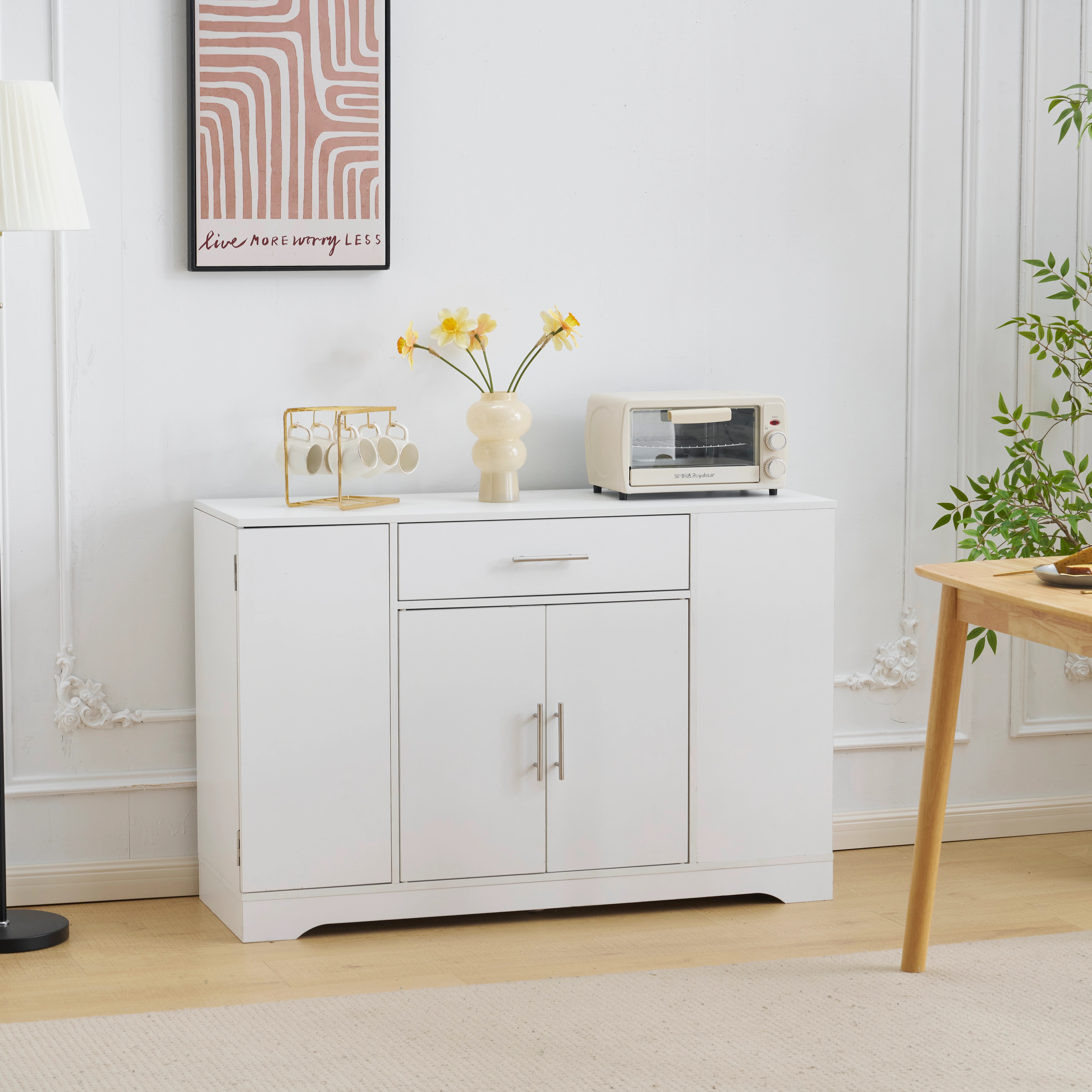 【当日出荷/送 料無料】キッチンラック レンジ台 キッチン収納 レンジラック レンジボード 食器棚 キッチンボード キッチンキャビネット カップボード おしゃれ 北欧 ロータイプ スリム キッチン収納