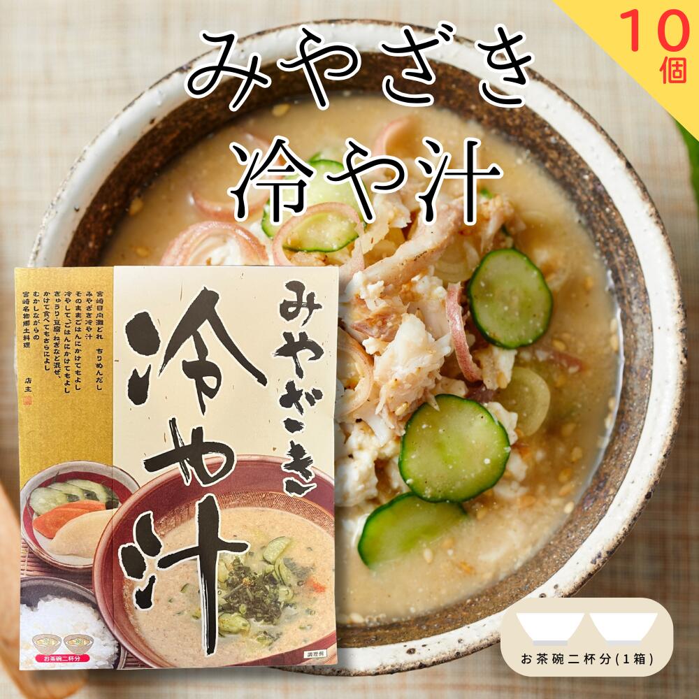 冷や汁 みやざき冷や汁 160g 暑い日のご飯のお供 お茶碗２杯分 国産味噌 いりこ粉末 冷や汁 宮崎 ひや汁 郷土料理 10個セット