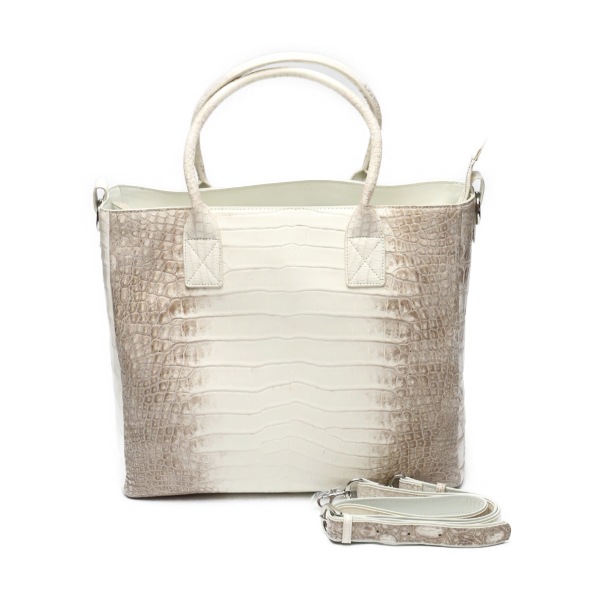 クロコダイル4118 2WAY クロコダイル マット ヒマラヤ ホワイト