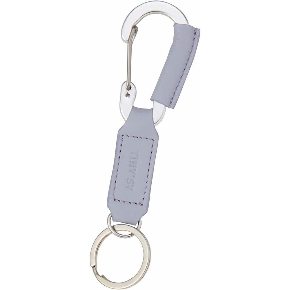 （まとめ買い）タイニスト カラビナ付キーホルダー ミストブルー NK1079A [x3]