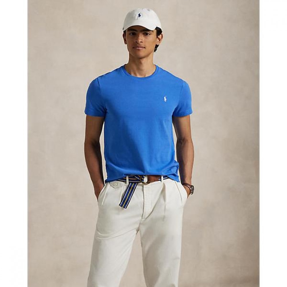 ポロラルフローレンメンズカスタムスリムフィットジャージークルーネック T シャツ (MNPOTSH1N822715400)