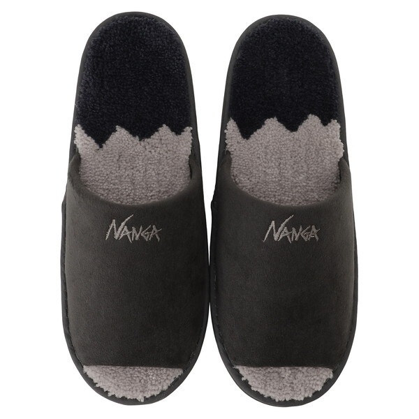 ナンガ RIDGELINE GRADATION ROOM SHOES BLACK 26 NZ2454-4F406-B N0000835 リッジライングラデーションルームシューズ
