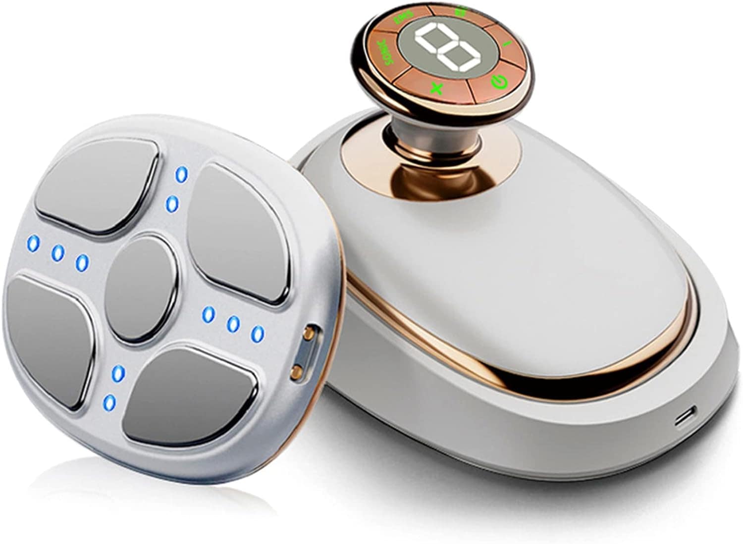 シェイプアップ 美顔器 美容器 ボディ専用 LED搭載 1台多役 7種類モード 8段階強 IPX5生活防水 10分間自動電源オフ 全身エステ可能 全身美容器 男女兼用…