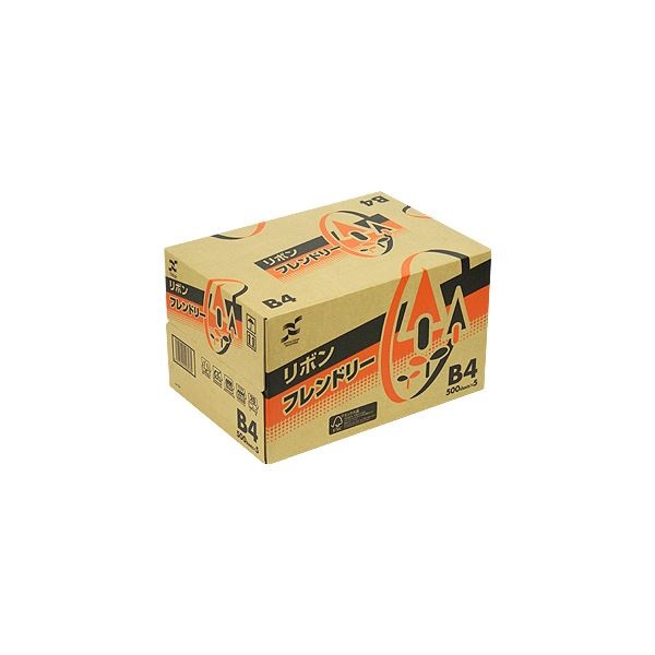 （まとめ）日本製紙 リボンフレンドリー B4RBNF-B4 1セット（2500枚:500枚5冊）3セット