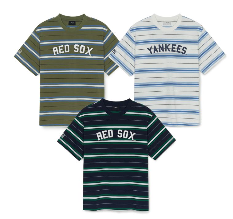 Varsity Stripe Overfit T-shirt 3ATSV0353-50IVS, 3ATSV0353-43KAL, 3ATSV0353-43NYS