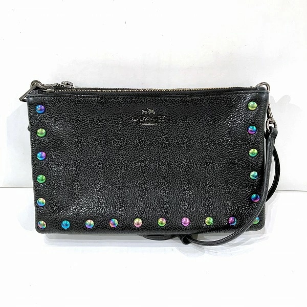 コーチ F24467 ブラック バッグ ショルダーバッグ レディース 【中古】
