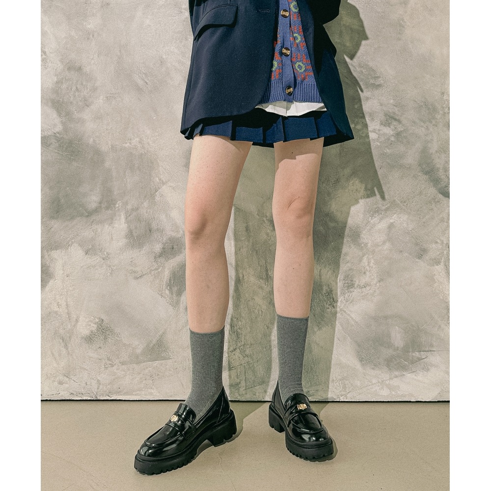 MAC MOC BLuck 3Color チャンキーウォーカーウィンドウペニーローファー 5Cm