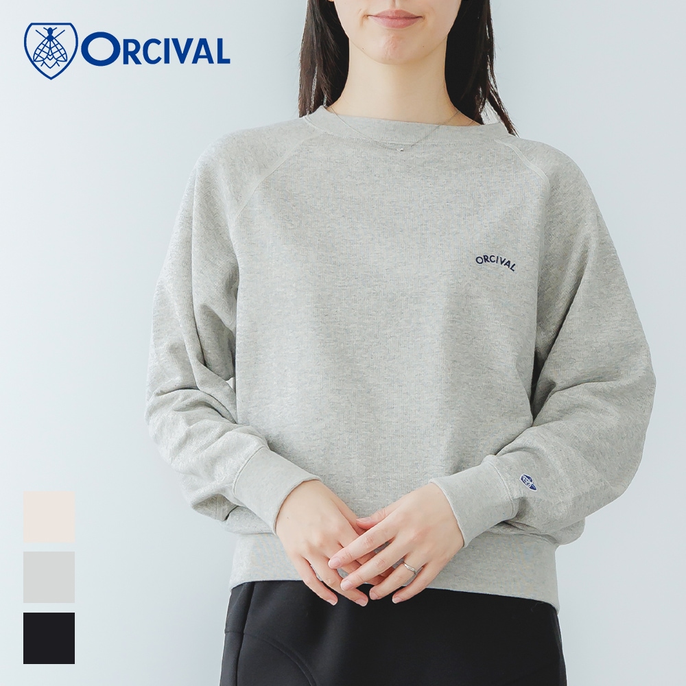 【2026春夏】オーシバル / オーチバル ORCIVAL ボートネック スウェット OR-C0429MAZ ラグランスリーブ プルオーバー 裏毛 トレーナー スエット 長袖 カットソー