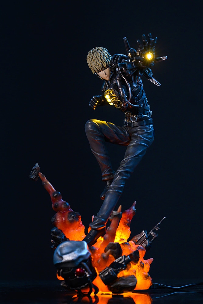 ジェノス 鬼サイボーグ フィギュア 1/6スケール 塗装済み完成品 ガレージキット S.N.S 限定販売 スタチュー