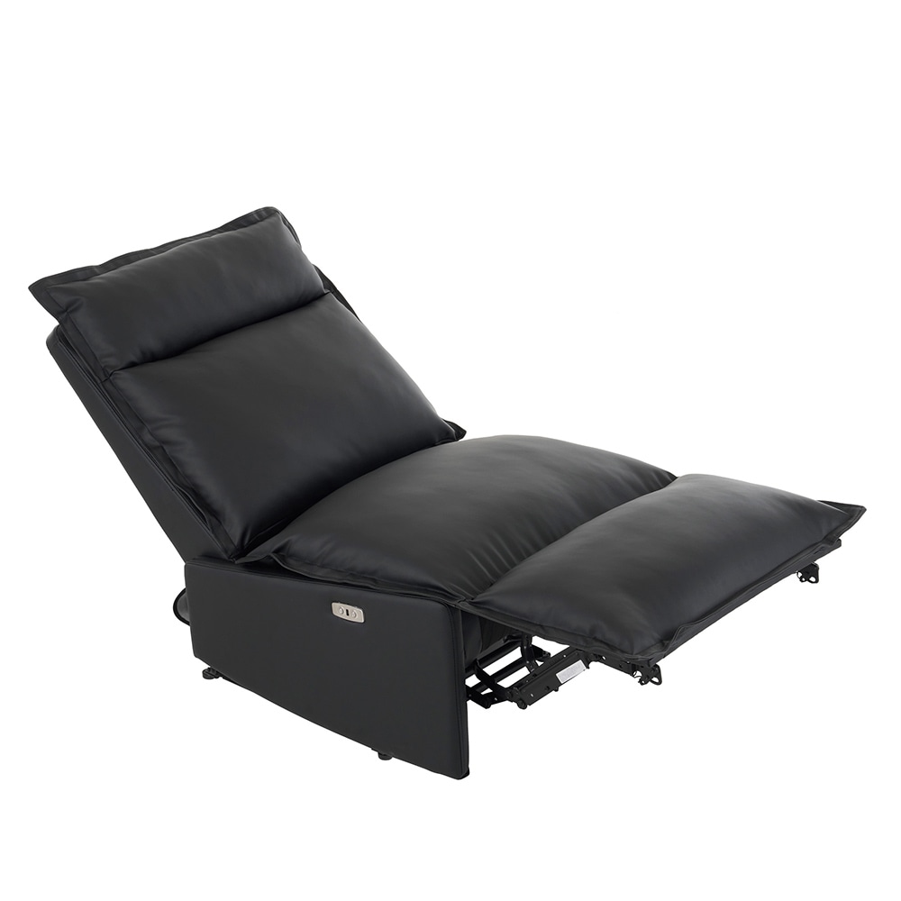 リクライニングソファー 肘掛けなし 電動リクライニングソファ オットマン一体型 1人掛け USBポート付き 電動ソファ モーションソファー 耐圧分散 電動ソファー スマホ充電可 リクライニングチェア