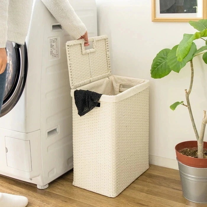 ランドリーボックス 脱衣所 洗面所 収納 RB-380-IV アイボリー