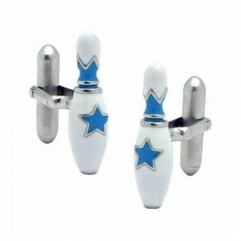 SWANK（スワンク） ボウリングのカフス（ブルー） C0055