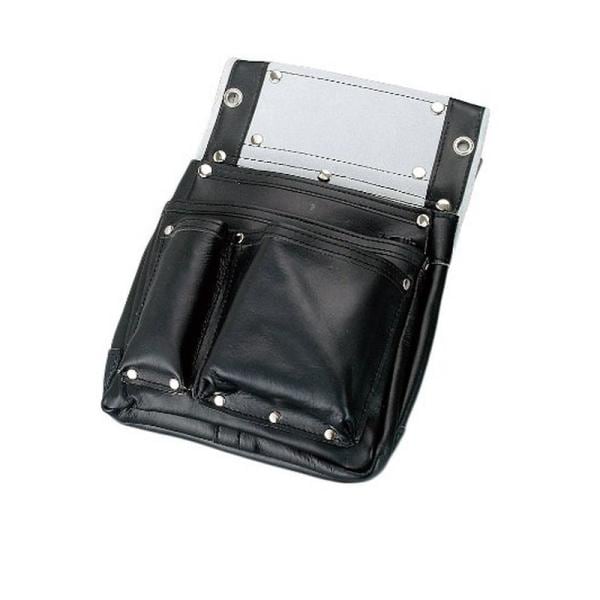 コヅチ 皮仮枠釘袋2段 SH－611 収納用品 腰袋サック 革釘袋