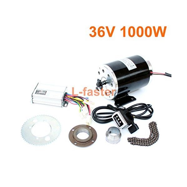 L-faster 1000W Electric Motorcycle Motor Kit Use 25H Chain Drive High Speed Electric Scooter Replace