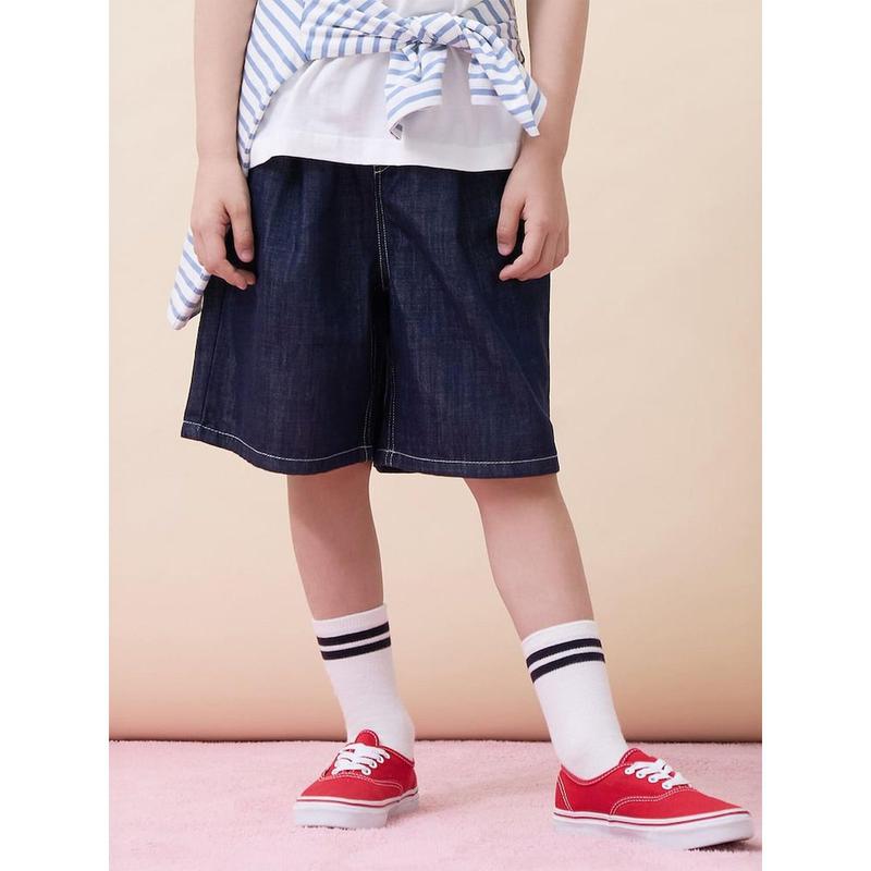 [必須] クールデニムショートパンツ ネイビー