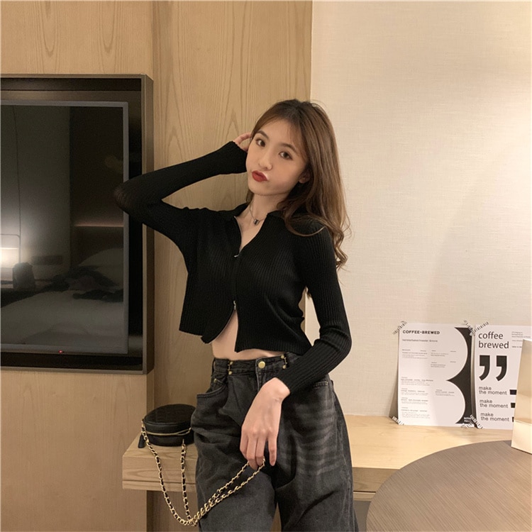 Qoo10] 韓国ファッション ニットトップス カーデ : レディース服
