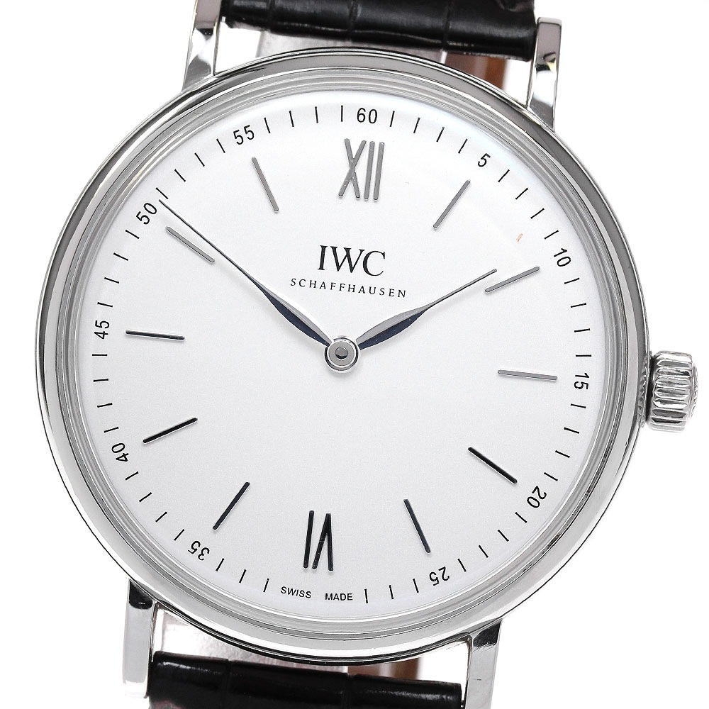IWC SCHAFFHAUSEN IW511102 ポートフィノ ハンドワインド ピュアクラシック 手巻き メンズ 保証書付き_832013【中古】