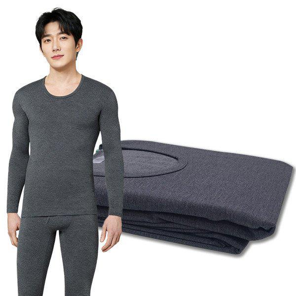 メンズ厚手フリースインナー 上下セット 冬の防寒用